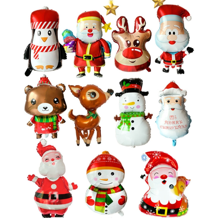 Christmas Decoration Aluminum Film Balloons, Style: Large Santa