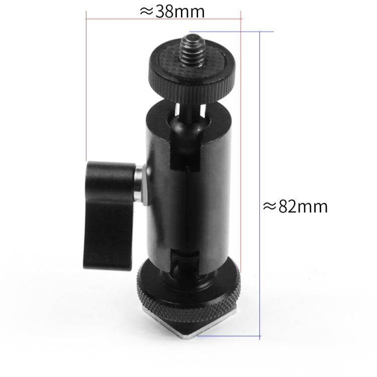 Magic Arm Dual BallHead Cold Shoe 1/4 Inch Mount Adapter for GoPro HERO9 Black / HERO8 Black /7 /6 /5 /5 Session /4 Session /4 /3+ /3 /2 /1, DJI Osmo Action, Xiaoyi and Other Action Cameras My Store