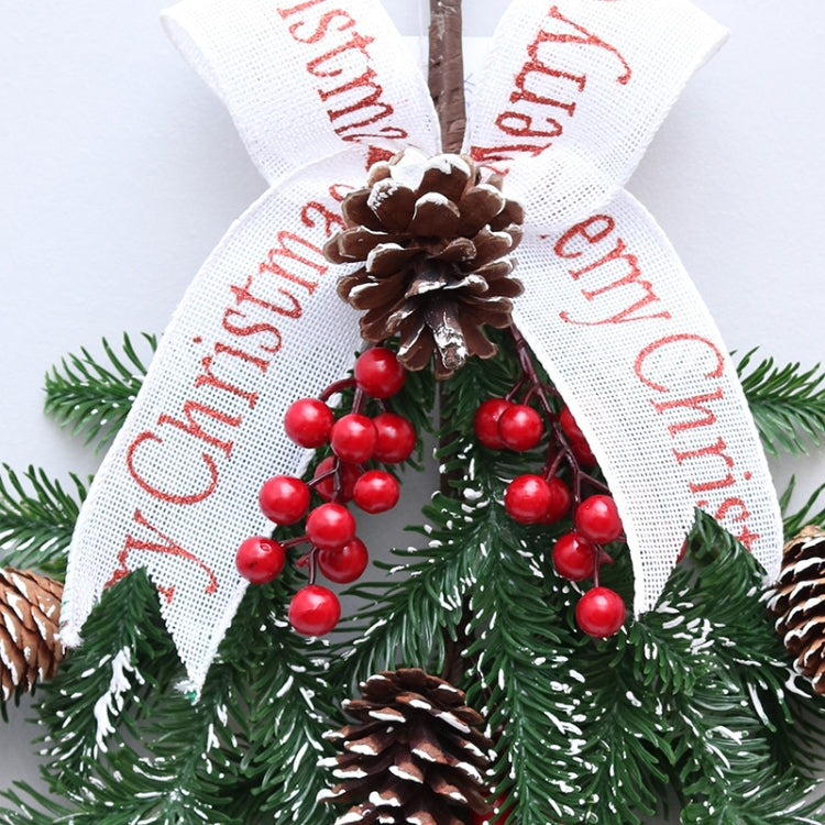 50cm Upside Down Christmas Tree Decoration PE Red Fruit Wall Hanging Rattan My Store