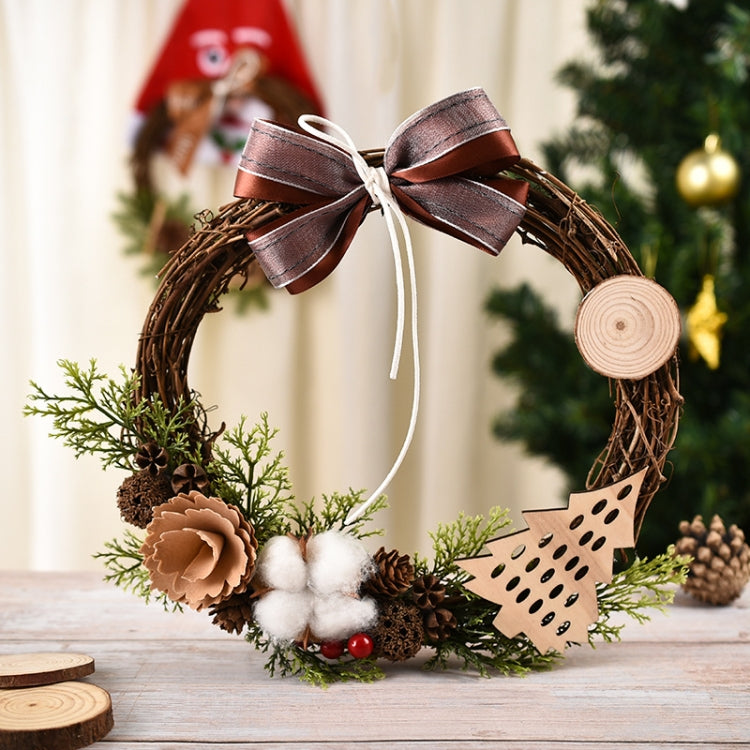 Christmas Decoration Wreath Garland Rattan Door Hanging My Store