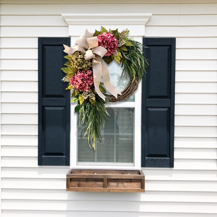 Garden Farmhouse Front Hanging Simulation Flower Ring Wreath Door Hanger My Store