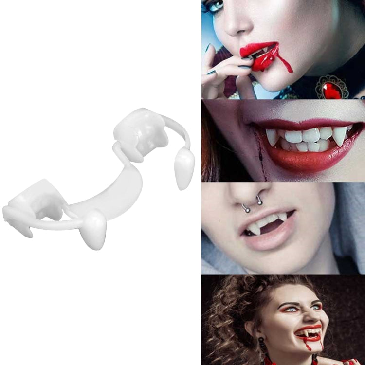 4 PCS Halloween Decoration Vampire Teeth Retractable Zombie Teeth,Packaging: My Store