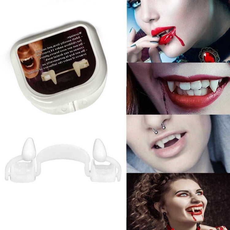 4 PCS Halloween Decoration Vampire Teeth Retractable Zombie Teeth,Packaging: My Store