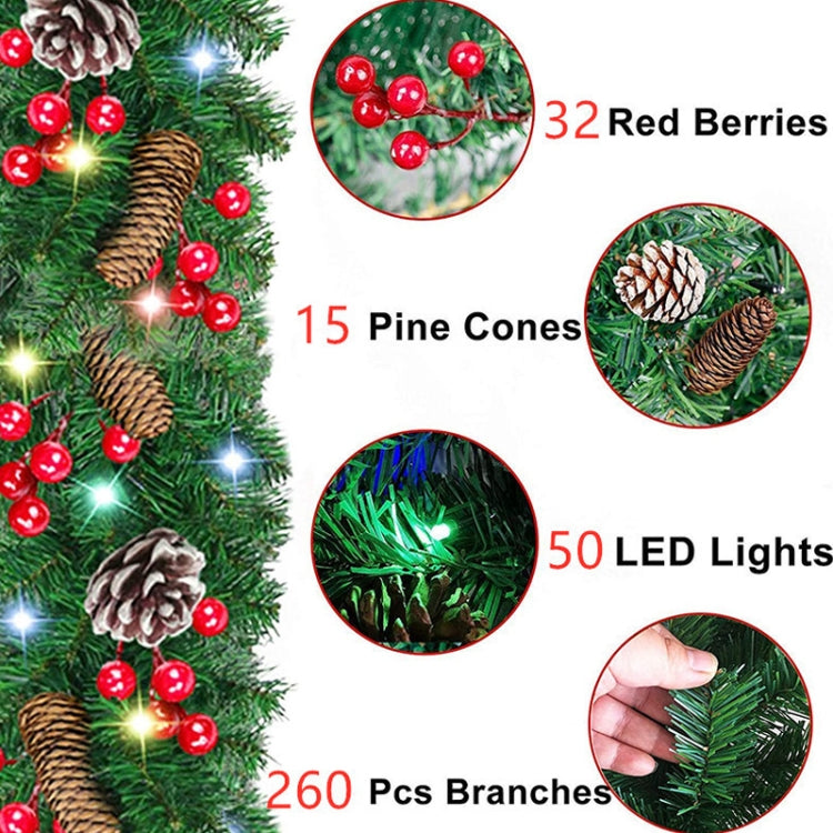 270cm PVC Christmas Decoration Rattan Mall Bar Door Hanging Decoration