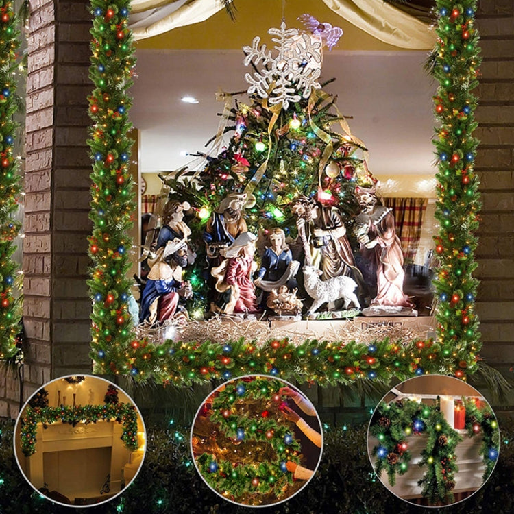 270cm PVC Christmas Decoration Rattan Mall Bar Door Hanging Decoration