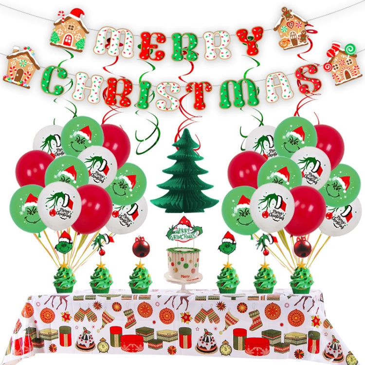 Christmas Decoration Party Latex Aluminum Film Balloon Set, Style: