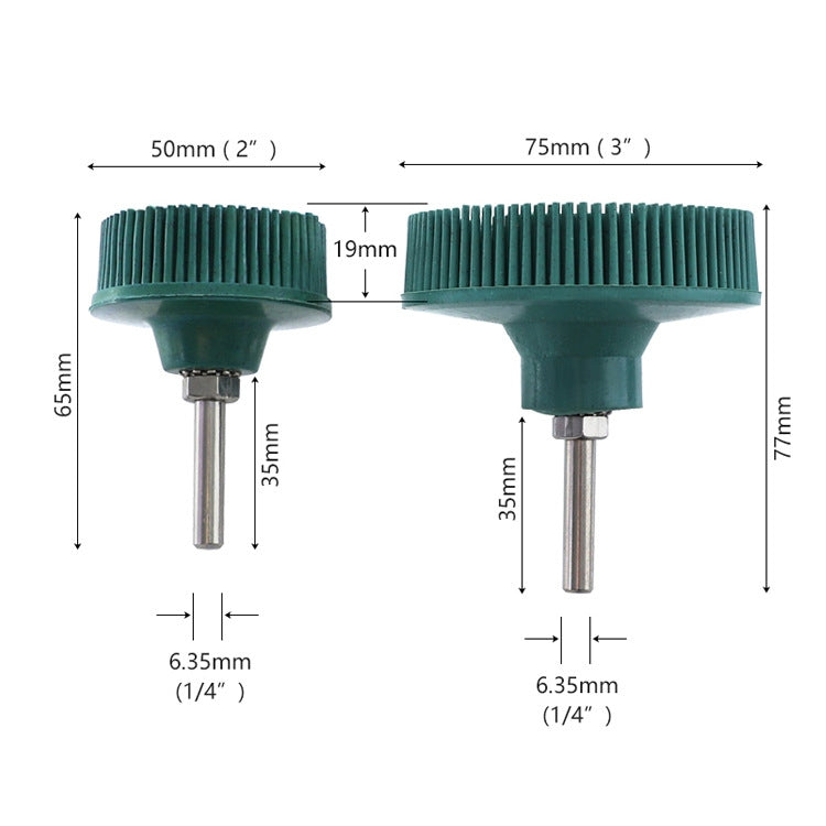 Electric Drill Disc Brush Emery Deburring Polishing Rubber Sanding Brush, Style: My Store