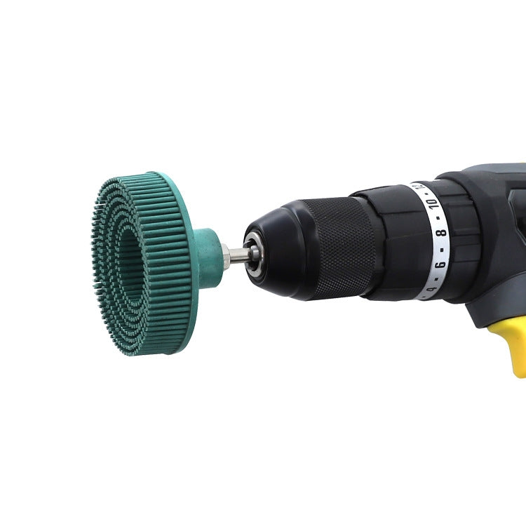 Electric Drill Disc Brush Emery Deburring Polishing Rubber Sanding Brush, Style: