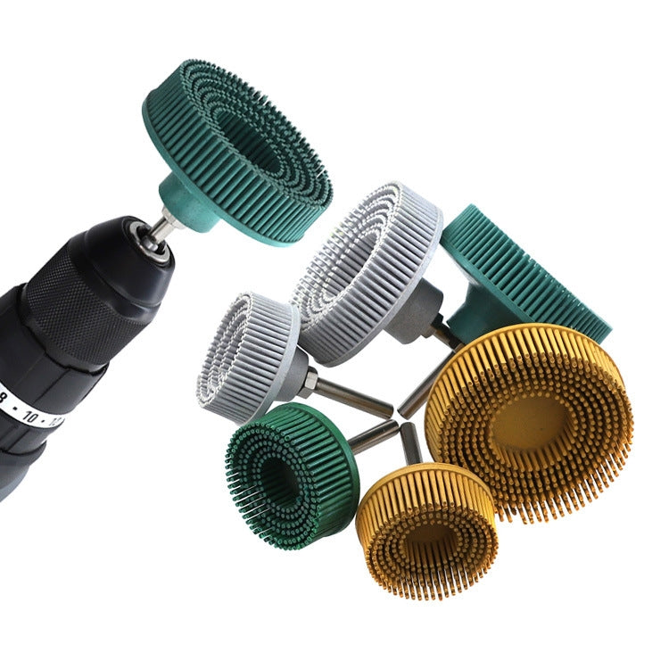 Electric Drill Disc Brush Emery Deburring Polishing Rubber Sanding Brush, Style: My Store