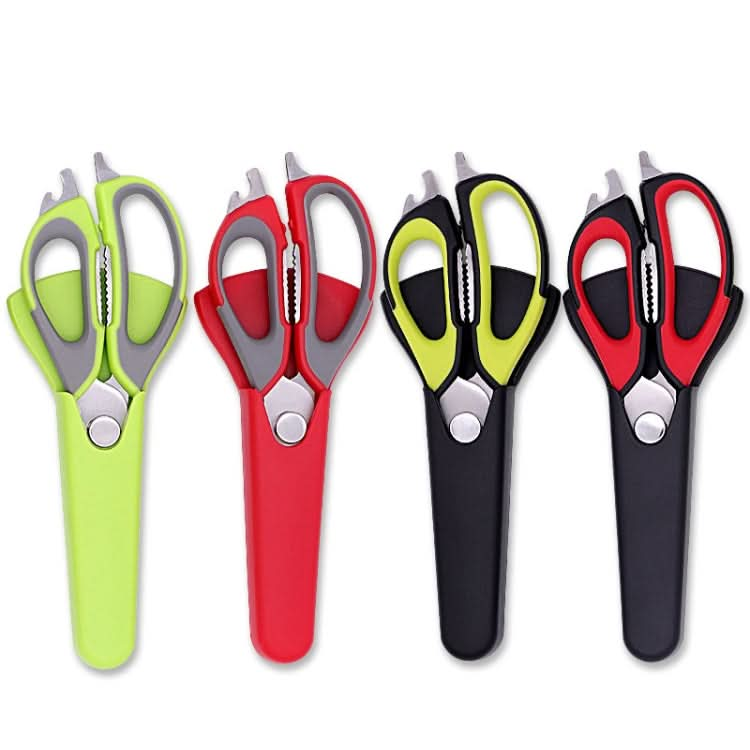 Detachable Magnetic Stainless Steel Household Kitchen Food Scissors, Random Color Delivery Reluova