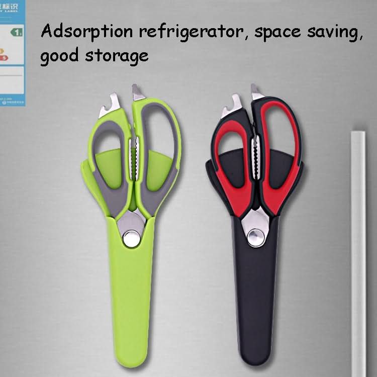 Detachable Magnetic Stainless Steel Household Kitchen Food Scissors, Random Color Delivery Reluova