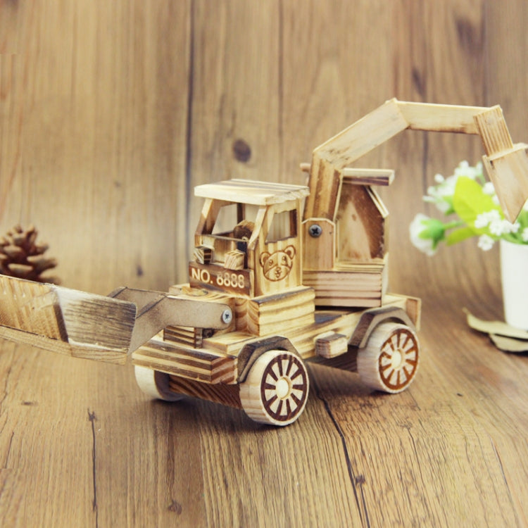 A1030 Wooden Model Excavator Ornaments Children Toys My Store