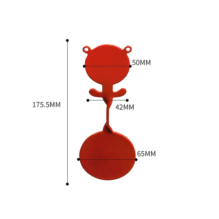 Bear Shape Splash Exercise Target Portable Tangible Tree Target Metal Shot Target Reluova