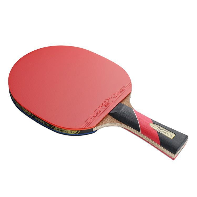 HUIESON HS-LX Six Star 5-Layer Chicken Wing Tip + 2 Layer Carbon Double Side Continuous Table Tennis Single Racket Reluova