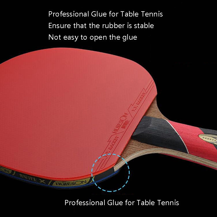 HUIESON HS-LX Six Star 5-Layer Chicken Wing Tip + 2 Layer Carbon Double Side Continuous Table Tennis Single Racket Reluova