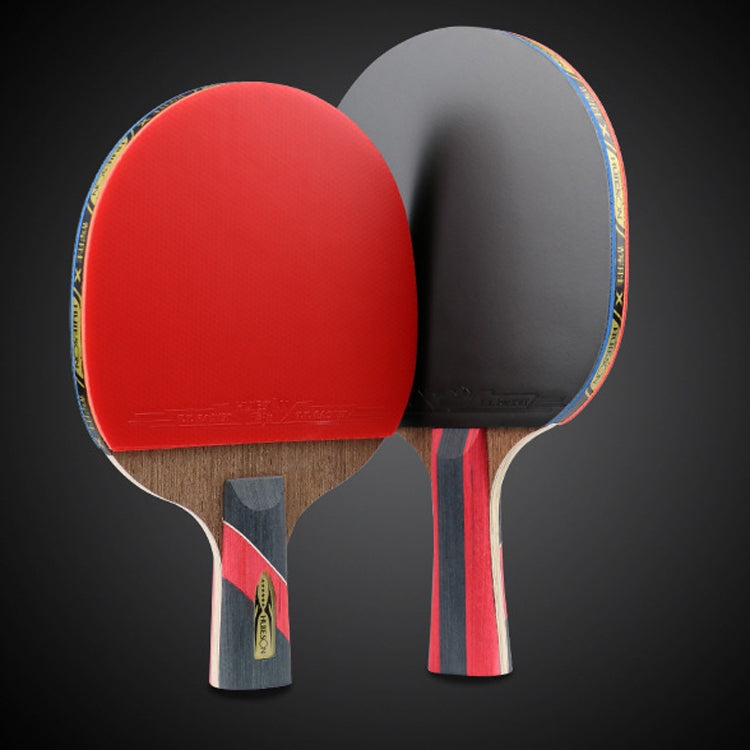 HUIESON HS-LX Six Star 5-Layer Chicken Wing Tip + 2 Layer Carbon Double Side Continuous Table Tennis Single Racket Reluova