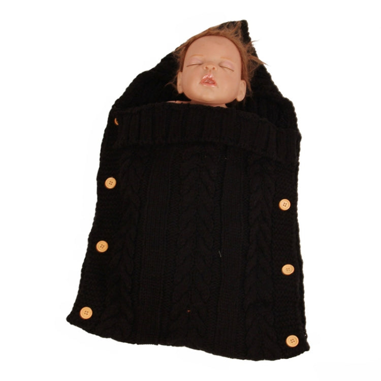 Zzsd0002 Autumn / Winter Baby Knitted Woolen Button Sleeping Bag Photography Blanket Stroller Sleeping Bag