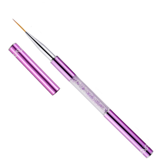 Nail Art Drawing Pen Purple Drill Rod Color Painting Flower Stripe Nail Brush With Pen Cover, Specification: 5mm Reluova