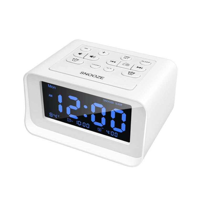 LED Digital Bedroom Alarm Clock With USB Charging Port Clock Radio Temperature Electronic Platform Clock My Store