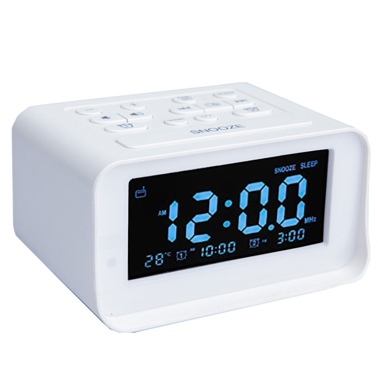 LED Digital Bedroom Alarm Clock With USB Charging Port Clock Radio Temperature Electronic Platform Clock My Store