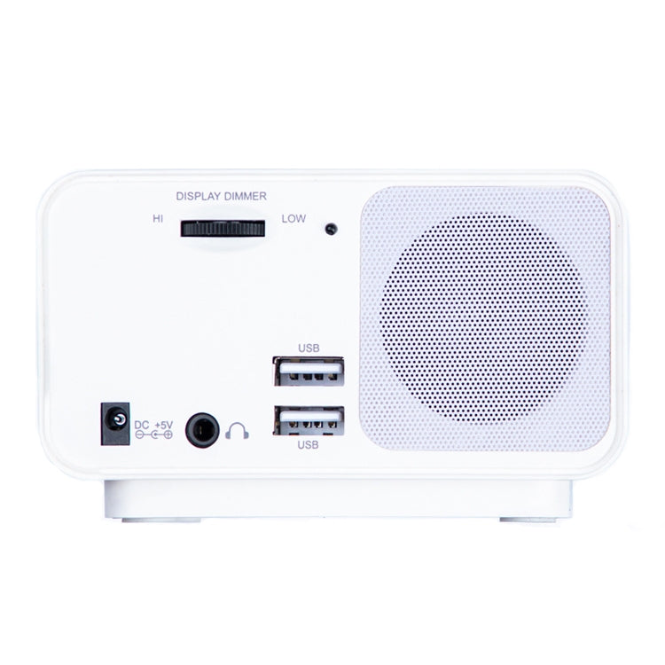 LED Digital Bedroom Alarm Clock With USB Charging Port Clock Radio Temperature Electronic Platform Clock My Store