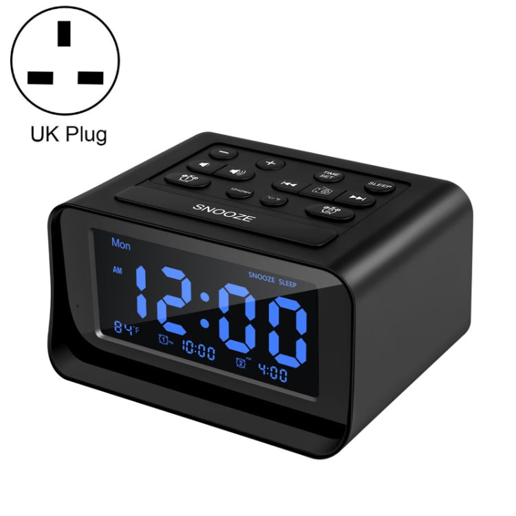 LED Digital Bedroom Alarm Clock With USB Charging Port Clock Radio Temperature Electronic Platform Clock My Store