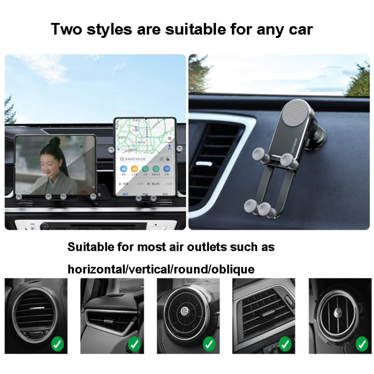 Oatsbasf Car Gravity Metal Bracket Scalable and Stable Mobile Phone Bracket Folding Screen Mobile Phone Exclusive Car Bracket ÎҵÄÉ̵ê