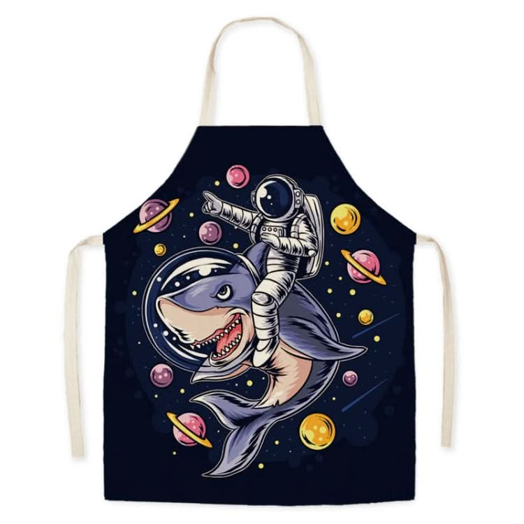 Marine Animal Kitchen Antifouling Sleeveless Halterneck Apron Reluova