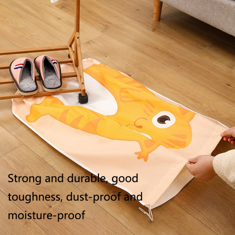 Quilt Beam Opening Storage Bag Cylinder Dustproof Clothing Clothes Finishing Bag, Color: Pink Pig