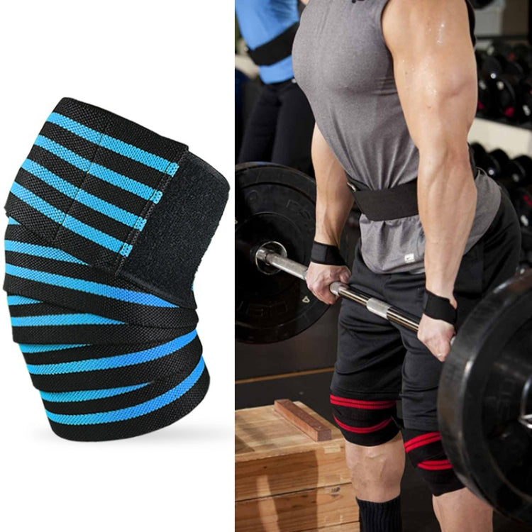 Nylon Four Stripes Bandage Wrapped Sports Knee Pads