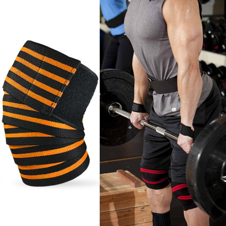 Nylon Four Stripes Bandage Wrapped Sports Knee Pads