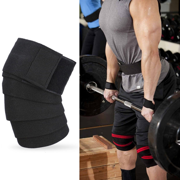 Nylon Four Stripes Bandage Wrapped Sports Knee Pads