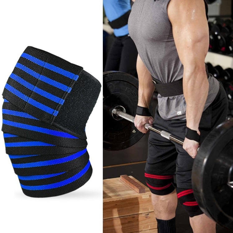 Nylon Four Stripes Bandage Wrapped Sports Knee Pads