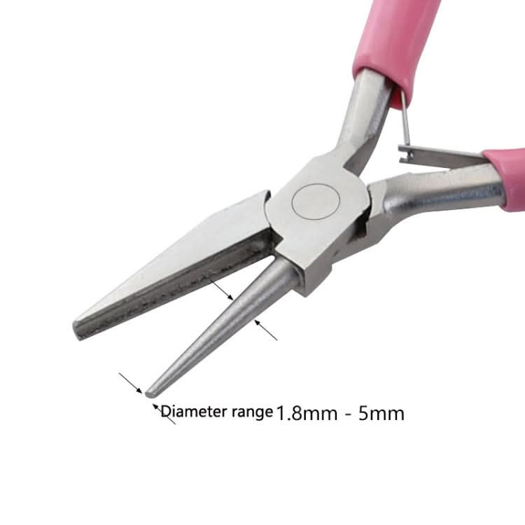 5 Inch Mini Wire Winding Pliers Jewelry Pliers Semi-Recessed Semi-Round Nose Tool Pliers-Reluova