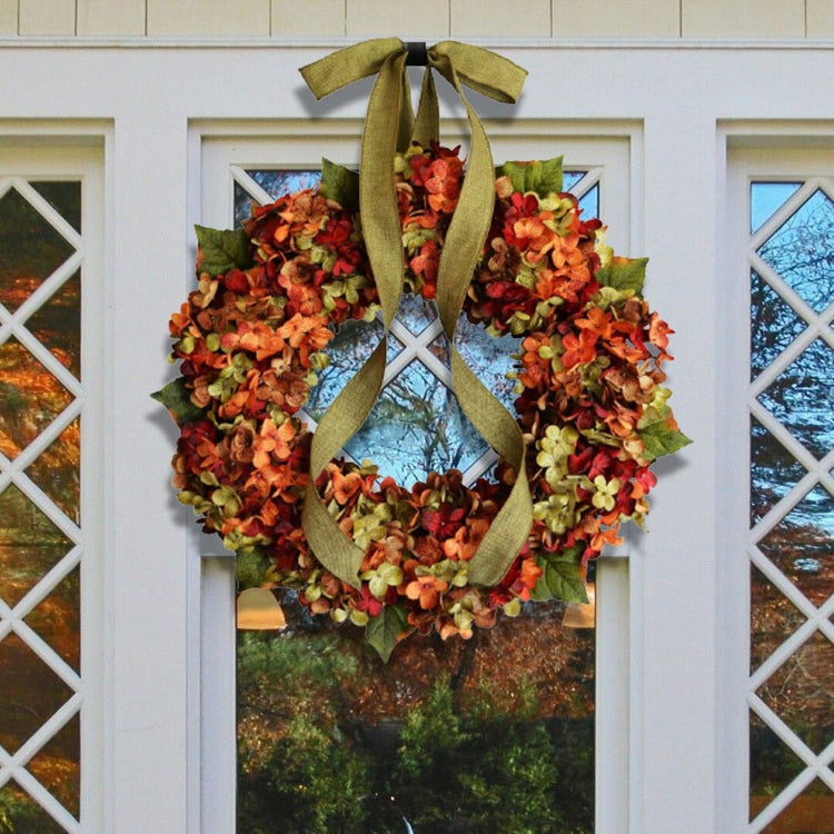 Hydrangea Wreath Door Hanging Artificial Flower Christmas Ornament My Store