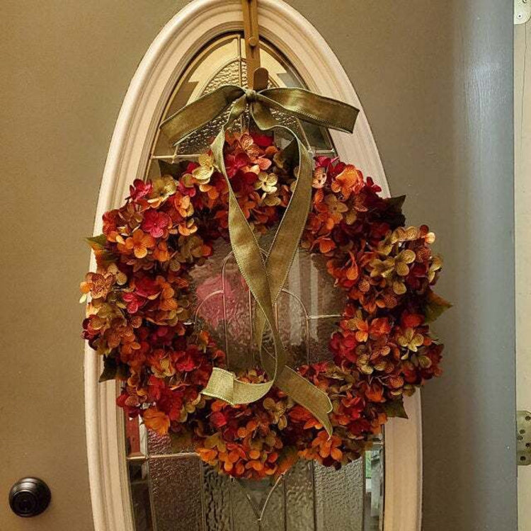 Hydrangea Wreath Door Hanging Artificial Flower Christmas Ornament My Store