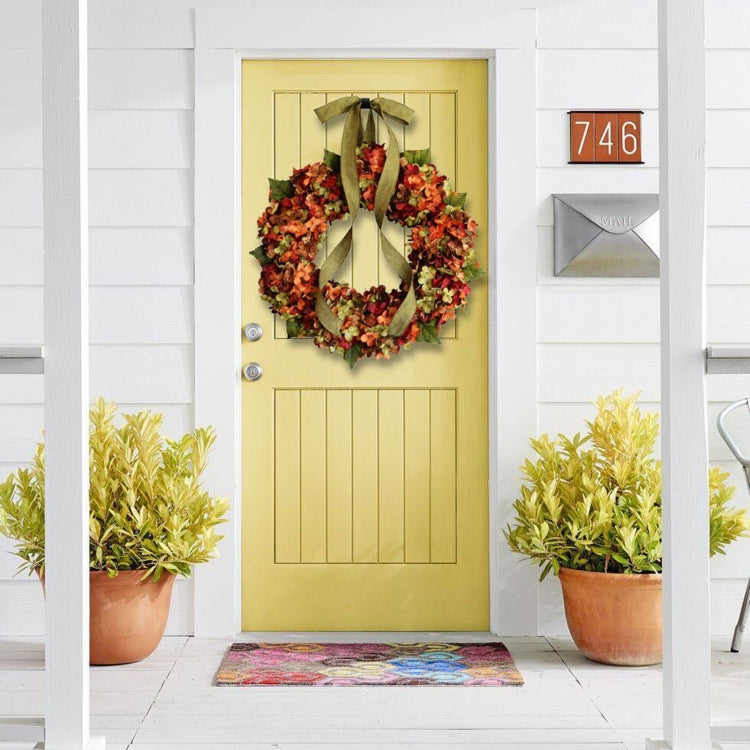 Hydrangea Wreath Door Hanging Artificial Flower Christmas Ornament My Store