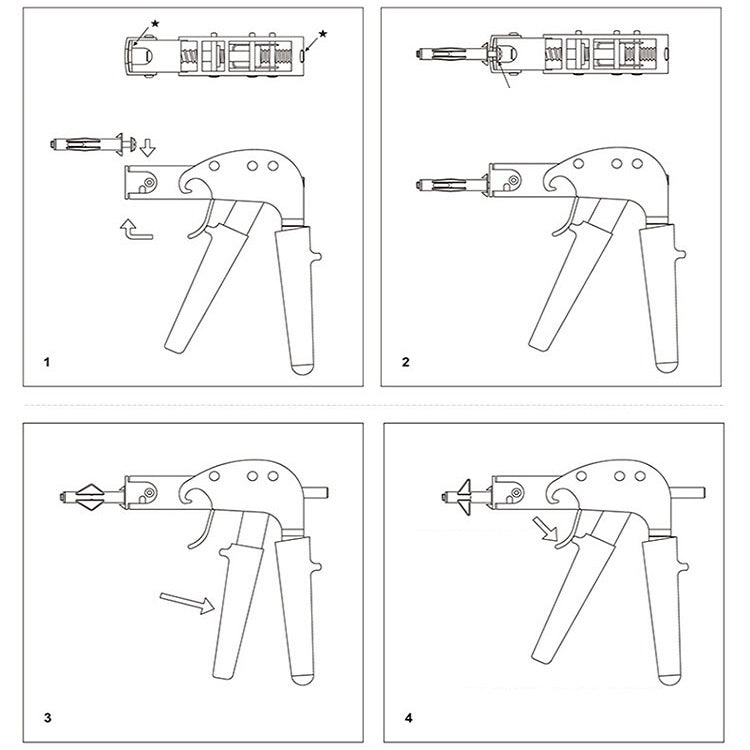 Manual Rivet Hollow Screw Gecko Decoration Expansion Tool For M4/M6/M8/M10 My Store