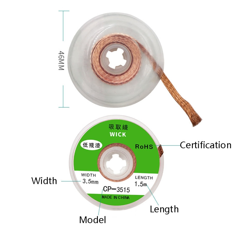 4 PCS Silk Wire Deficiency Tin With Low Residue Strip BGA To Remove Tin Welding Strip Electronic Maintenance Welding Material