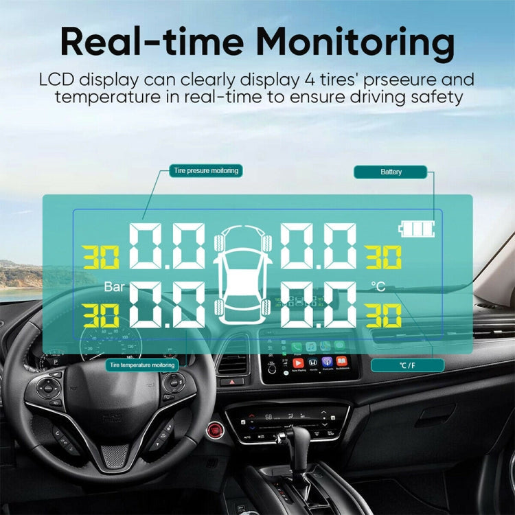 T1 Vehicle-mounted Solar Wireless Tire Pressure Monitoring System General-purpose Vehicle Tire Pressure Thermometer ÎҵÄÉ̵ê