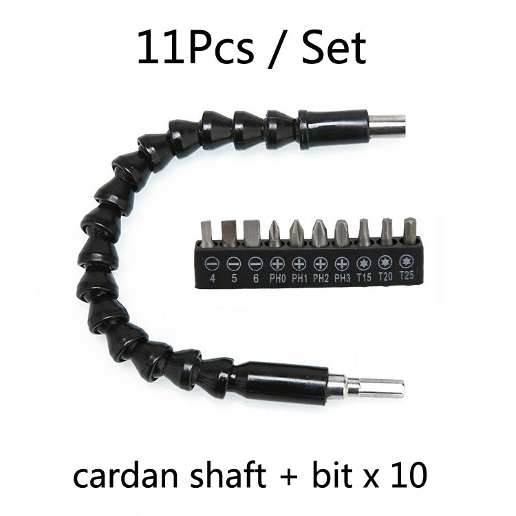 Electric Drill Universal Coupling Sleeve Bit Set Multifunctional Flexible Shaft Electric Drill Accessory Set, Style: 20 PCS / Set My Store