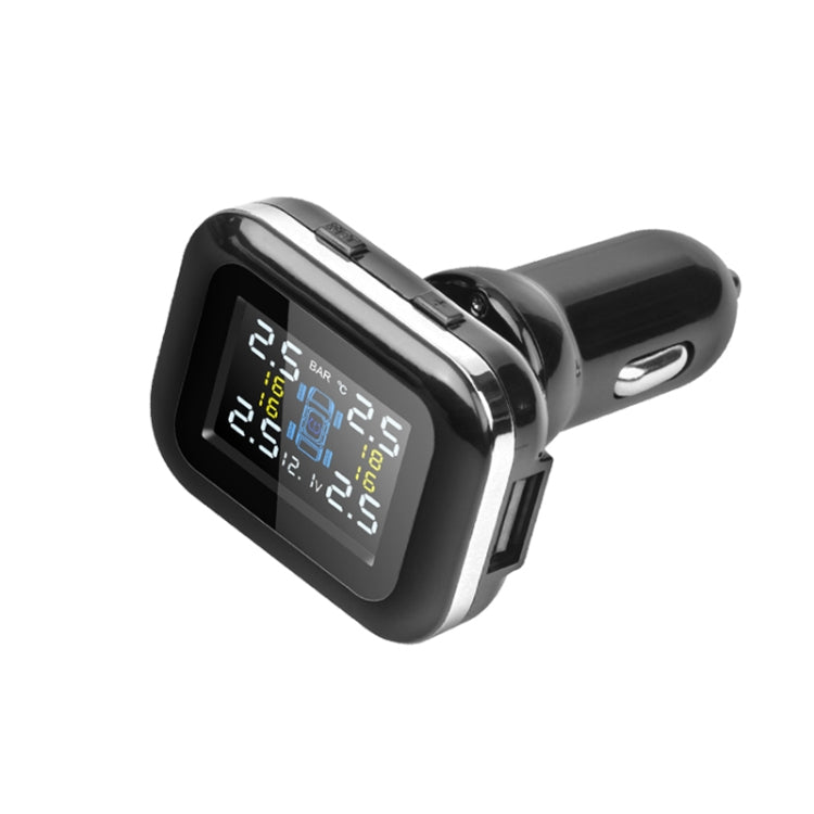 Q3 Mini Cigarette Lighter Car Wireless Tire Pressure Monitoring System TPMS Car Temperature Voltage Tire