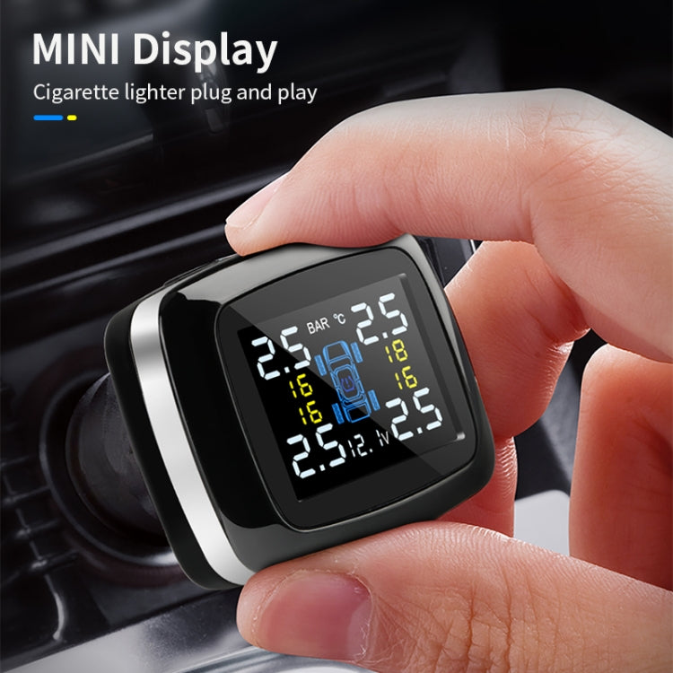 Q3 Mini Cigarette Lighter Car Wireless Tire Pressure Monitoring System TPMS Car Temperature Voltage Tire