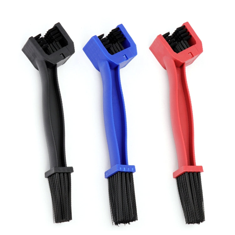 1 Set BG-7168 Bicycle And Motorcycle Cleaning Brush Three-Sided Chain Brush, Colour: Blue + Small Brush