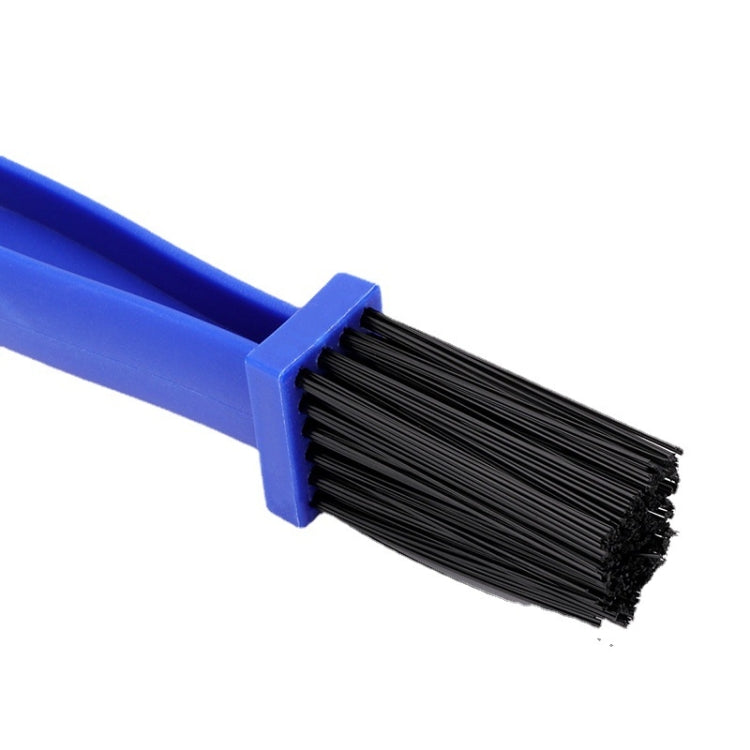 1 Set BG-7168 Bicycle And Motorcycle Cleaning Brush Three-Sided Chain Brush, Colour: Blue + Small Brush