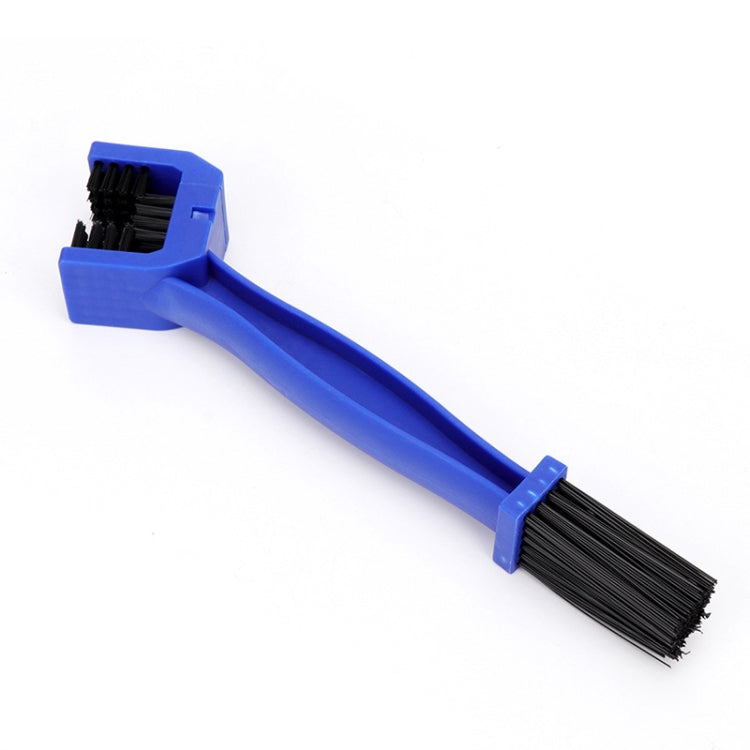 1 Set BG-7168 Bicycle And Motorcycle Cleaning Brush Three-Sided Chain Brush, Colour: Blue + Small Brush