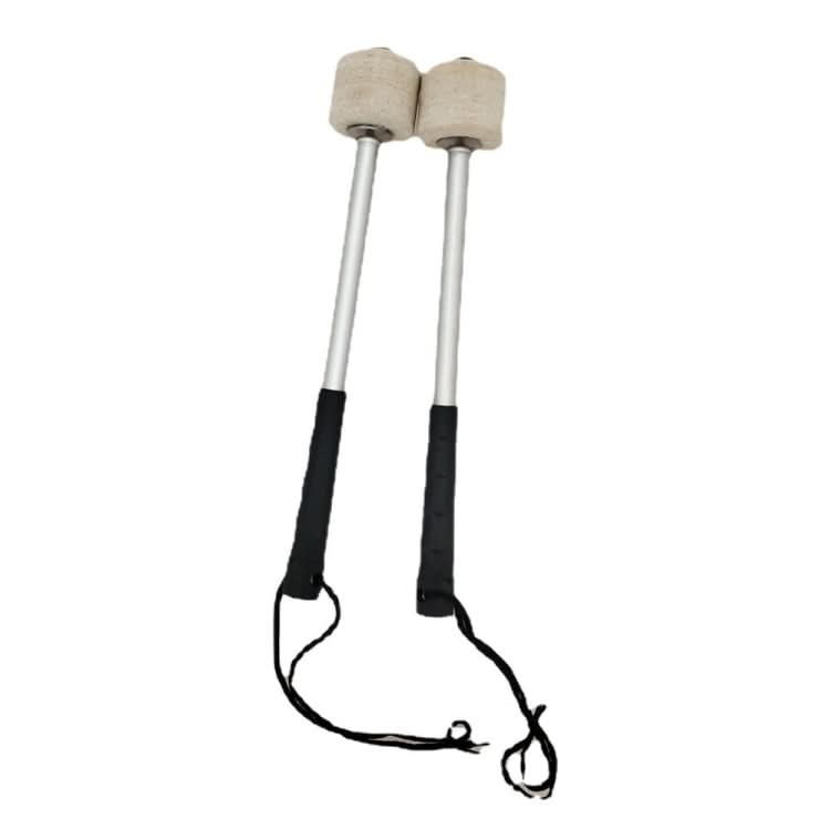 Percussion Accessories Wool Felt Stainless Steel Non-Slip Drumsticks Practice Playing Kick Drum Hammers Reluova