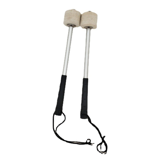 Percussion Accessories Wool Felt Stainless Steel Non-Slip Drumsticks Practice Playing Kick Drum Hammers