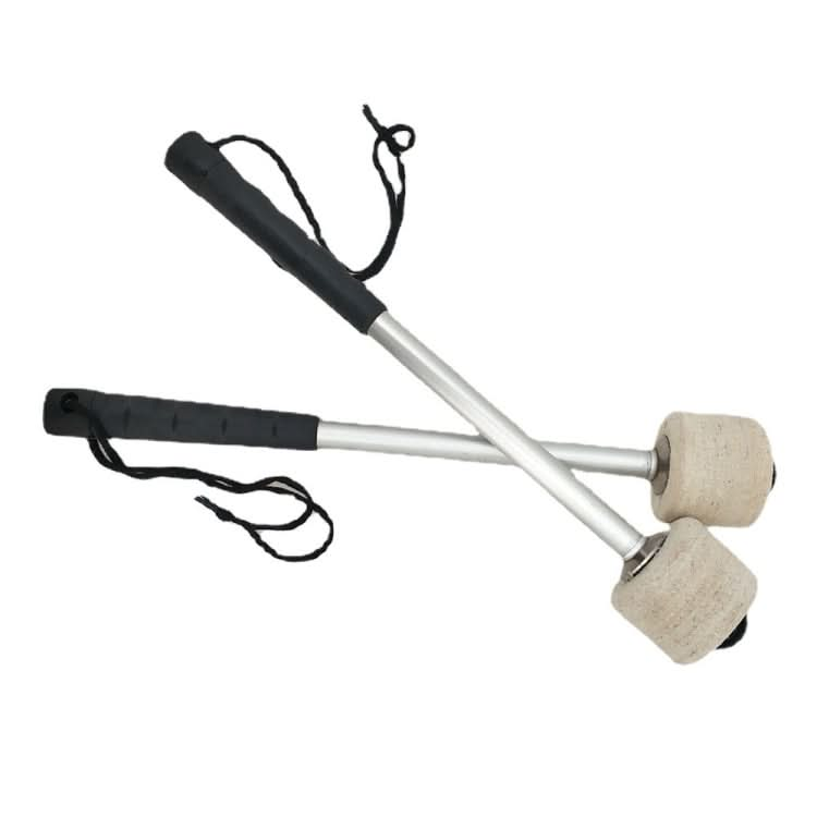 Percussion Accessories Wool Felt Stainless Steel Non-Slip Drumsticks Practice Playing Kick Drum Hammers Reluova