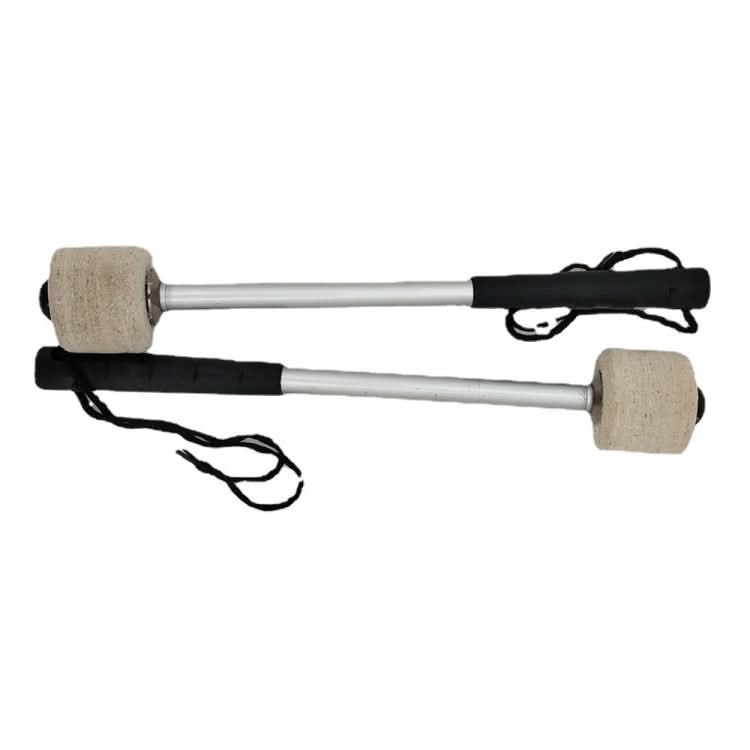 Percussion Accessories Wool Felt Stainless Steel Non-Slip Drumsticks Practice Playing Kick Drum Hammers Reluova